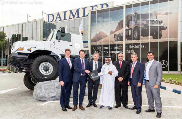 Daimler Commercial Vehicles MENA and EMC deliver 27 Mercedes-Benz Zetros trucks to Suhail Al Mazroui Est.