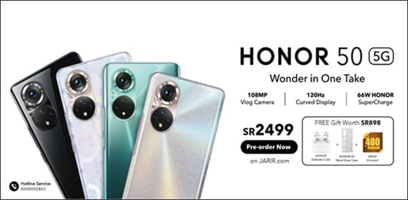 HONOR Launches its First Vlog Smartphone HONOR 50 in Saudi Arabia