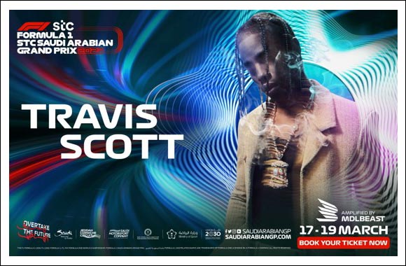 Travis Scott Confirmed to Join Formula 1 STC Saudi Arabian Grand Prix 2023 Weekend Line up