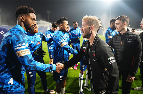 Formula E Racing Drivers Sam Bird, René Rast and Jake Hughes Meet with Players from Saudi Pro League Champions Al Hilal Ahead of 2023 Core Diriyah E-Prix