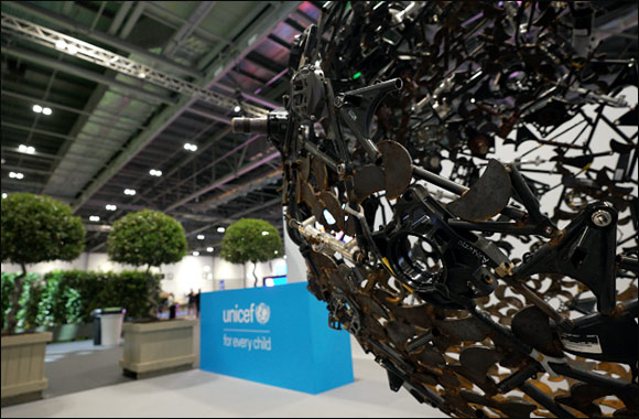 Formula E and Unicef to Auction Unique Sculpture Made from Broken Race Car Parts