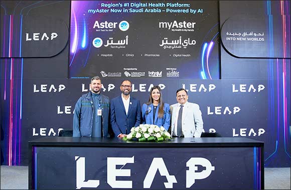 Aster DM Healthcare Takes a Leap into Saudi Arabia with AI-Powered myAster at #LEAP2025