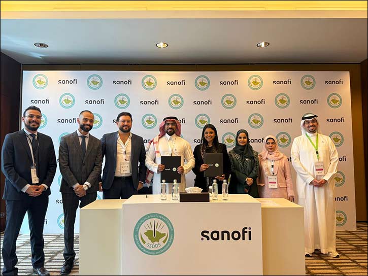 MOU between the Saudi Society of Dermatology and Dermatologic Surgery (SSDDS) and Sanofi
